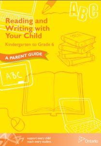 Reading and Writing with Your Child